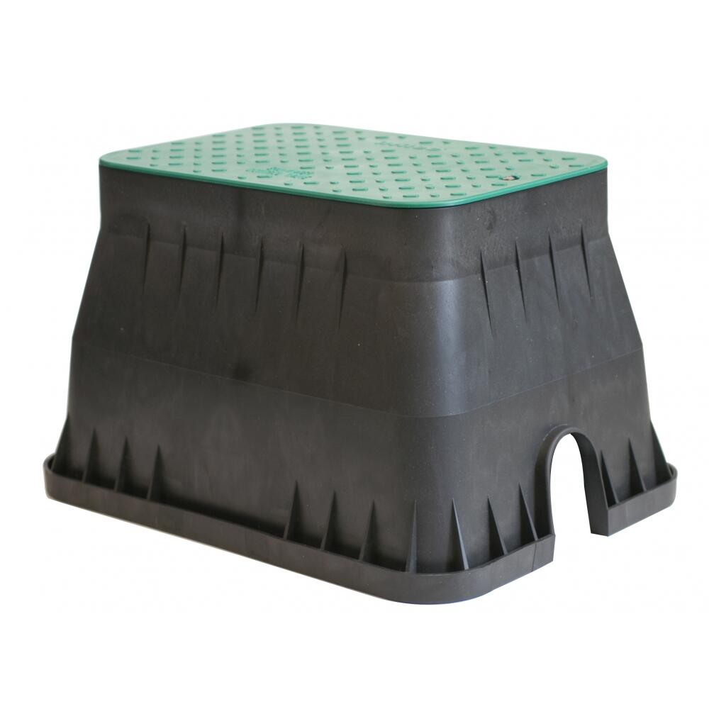 Arqueta rectangular rain 52x39x33cm, para 4 electroválvulas, tapa con asa