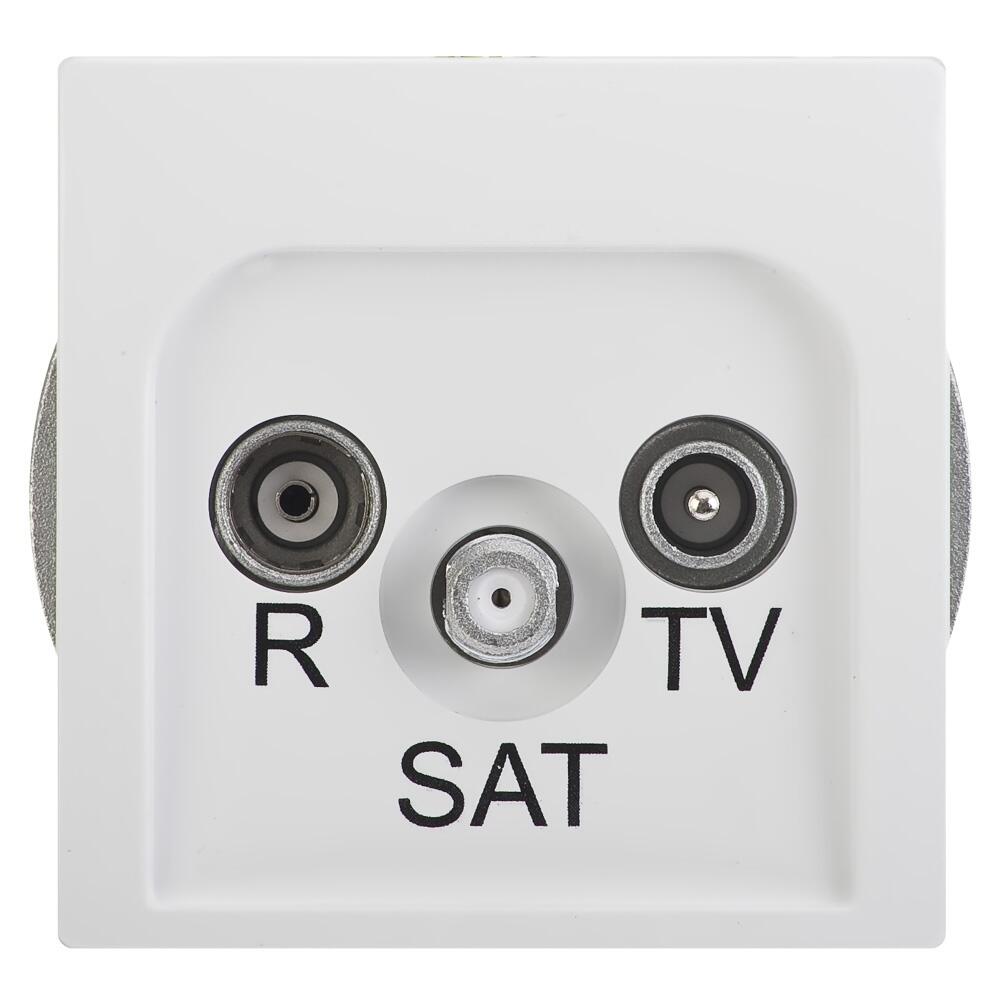 Gniazdo RTV-SAT końcowe BASIC Biały KONTAKT SIMON