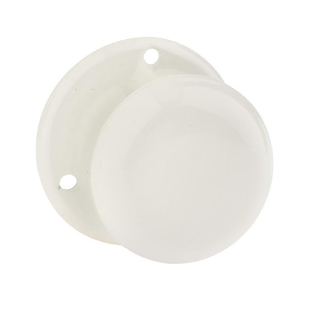 Gałka drzwiowa stała biała