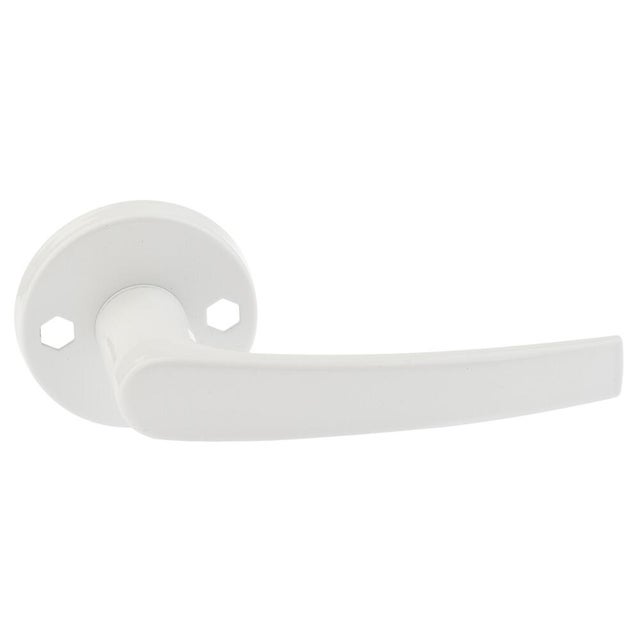 Klamka do drzwi wewnętrznych na rozecie G Biała