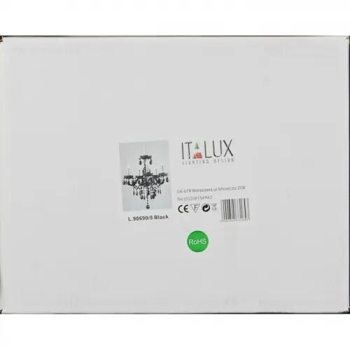 Żyrandol Whiz czarny E14 Italux - 3