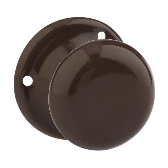 Gałka drzwiowa stała brązowa