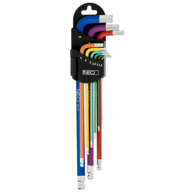 Zestaw kluczy imbusowych 1.5 - 10 mm 09-512 9 szt. Neo