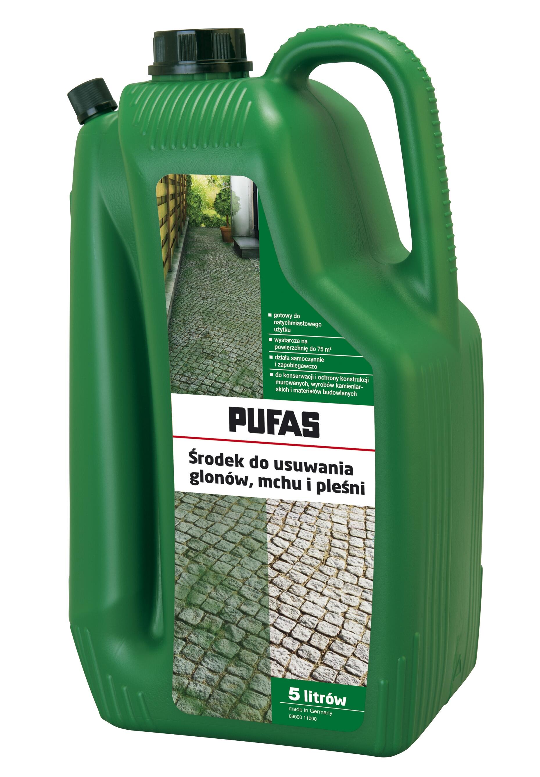 Środek do usuwania glonów, mchu i pleśni 5 l PUFAS - 2