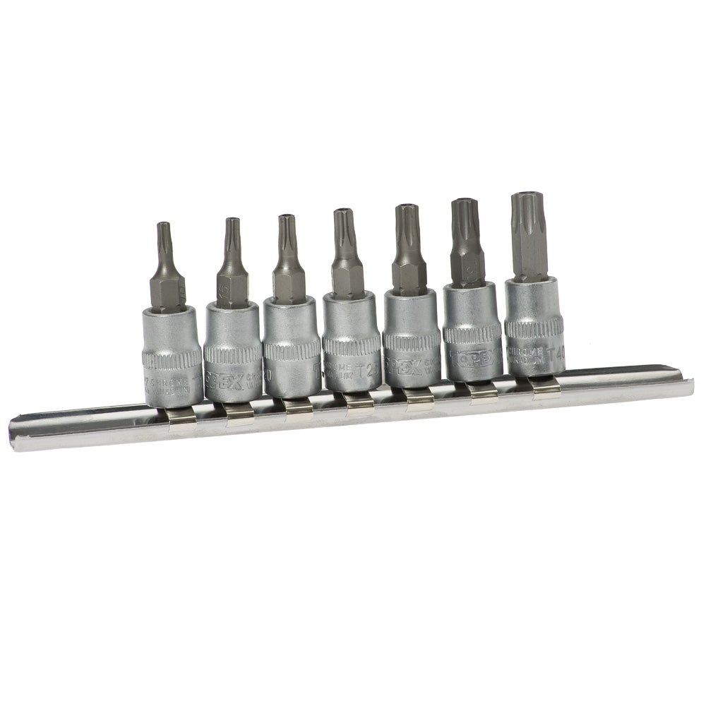 Zestaw nasadek Torx 1/4'' 10-30 TX Topex