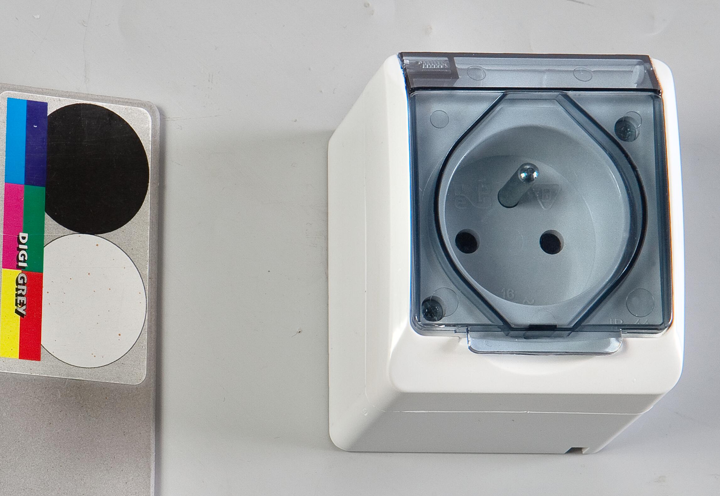 Gniazdo pojedyncze IP44 HERMES Biały ELEKTRO-PLAST - 3