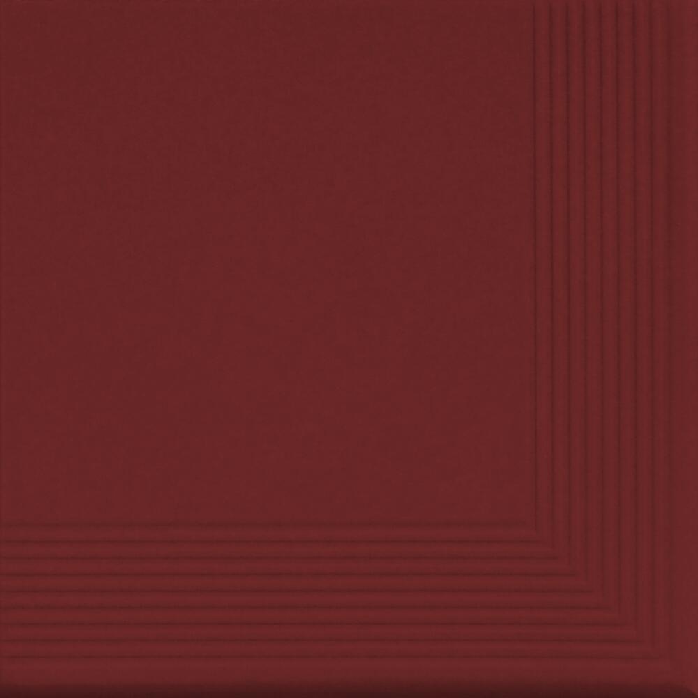 Stopnica klinkierowa narożna ROT 30x30x1.1 cm Cerrad
