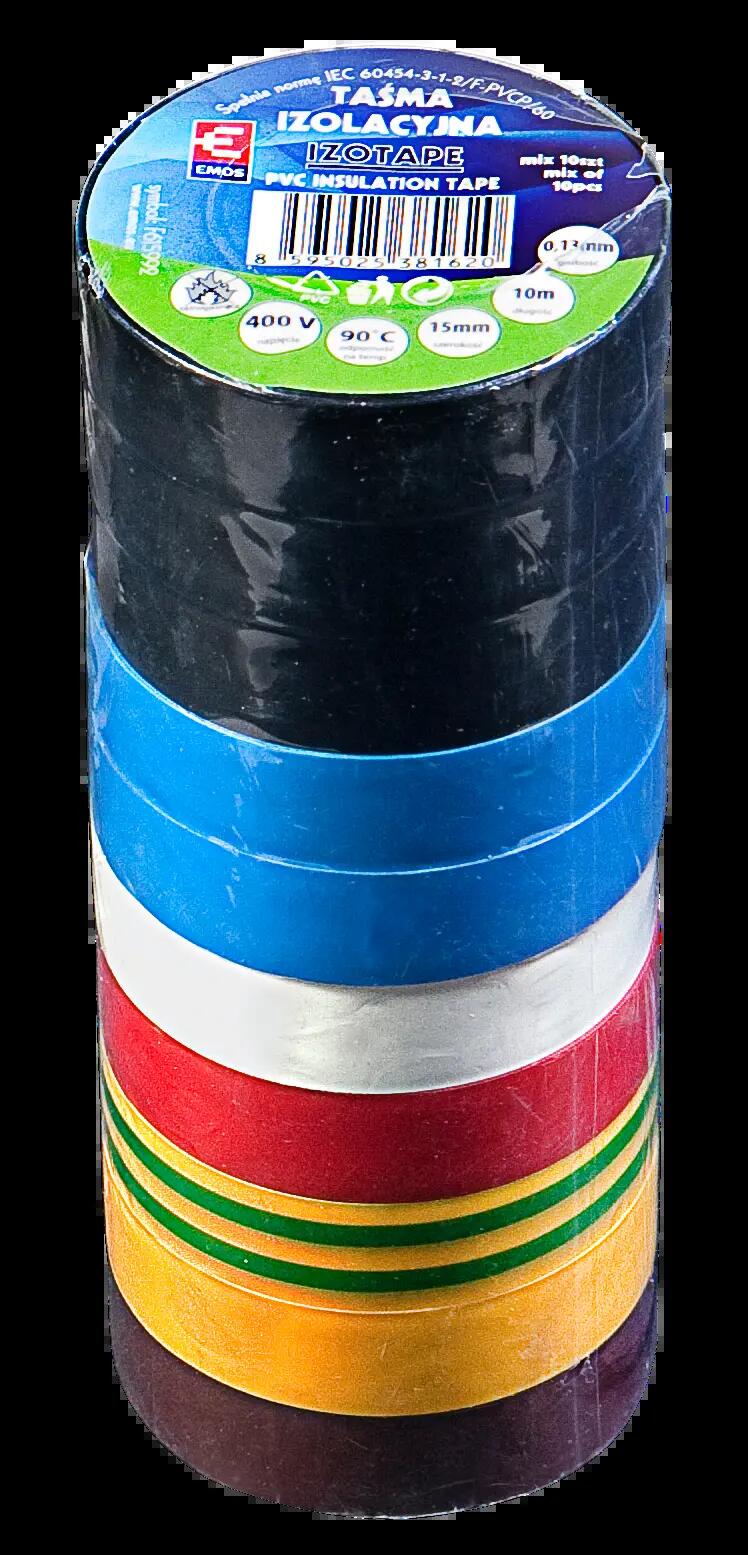 Taśma izolacyjna 15 mm x 10 m F615992 MIX 10szt. LEXMAN - 4
