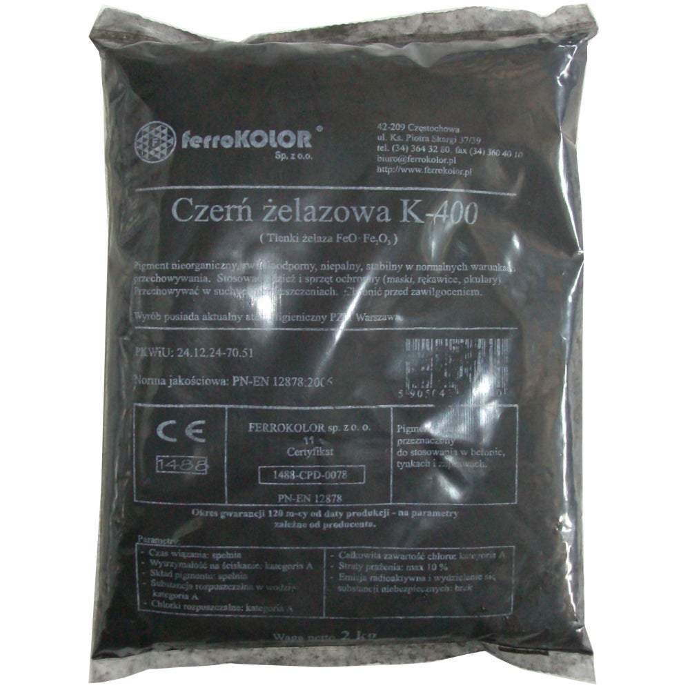 Barwnik do betonu CZERŃ ŻELAZOWA K-200 2 kg PRIMACOL