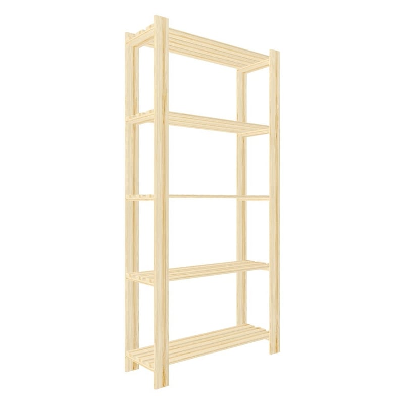 Regał drewniany piwniczny 170 x 80 x 30 cm