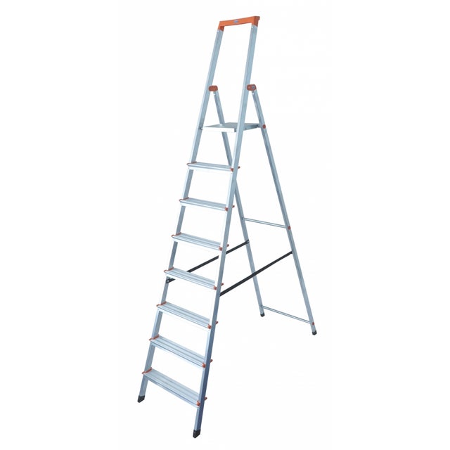 Drabina aluminiowa 8 stopni 1-stronna Solidy Krause