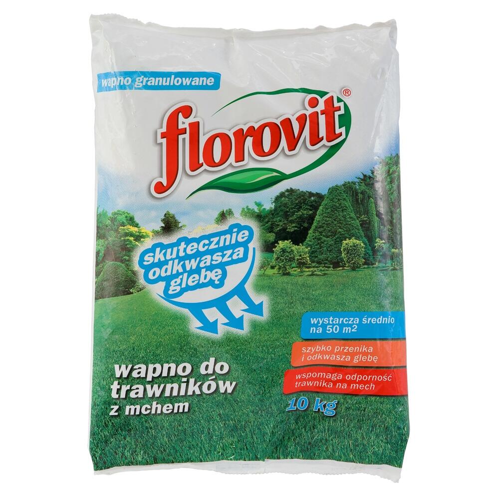 Wapno do trawników z mchem 10kg Florovit