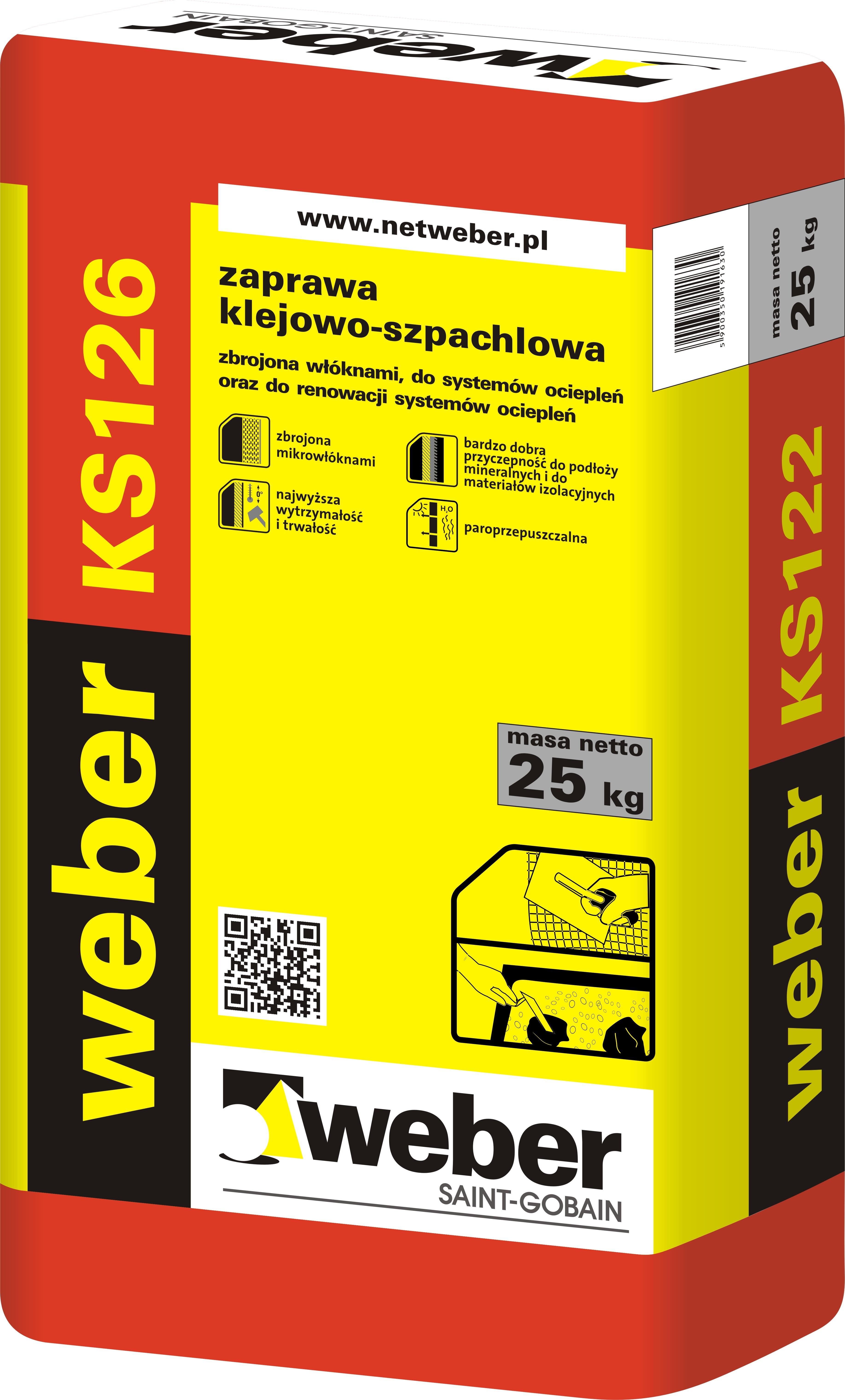 Zaprawa klejąco-szpachlowa KS 126 25 kg Weber - 2