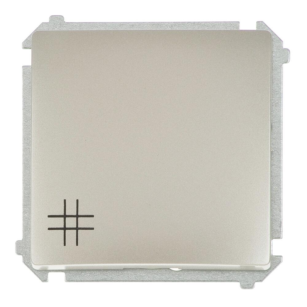 Włącznik krzyżowy BASIC srebrny SIMON