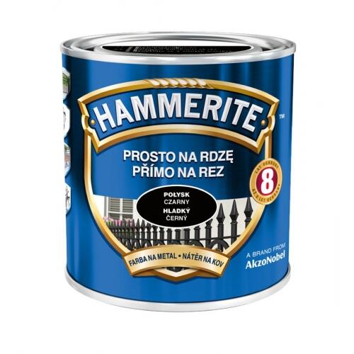 Farba antykorozyjna PROSTO NA RDZĘ 0.7 l Czarny Połysk HAMMERITE