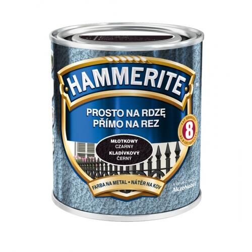 Farba antykorozyjna PROSTO NA RDZĘ 0.7 l Czarny Młotkowy HAMMERITE