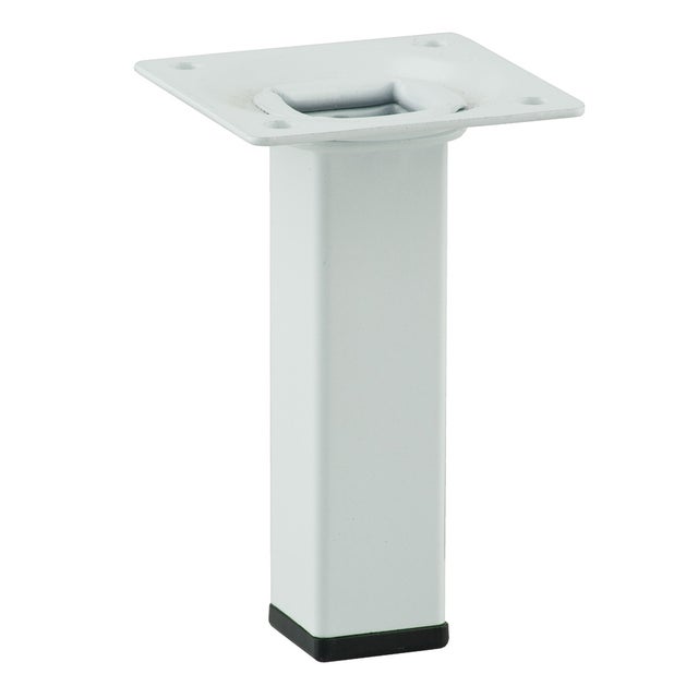 Noga meblowa 2.5 x 2.5 x 10 cm biała Hettich