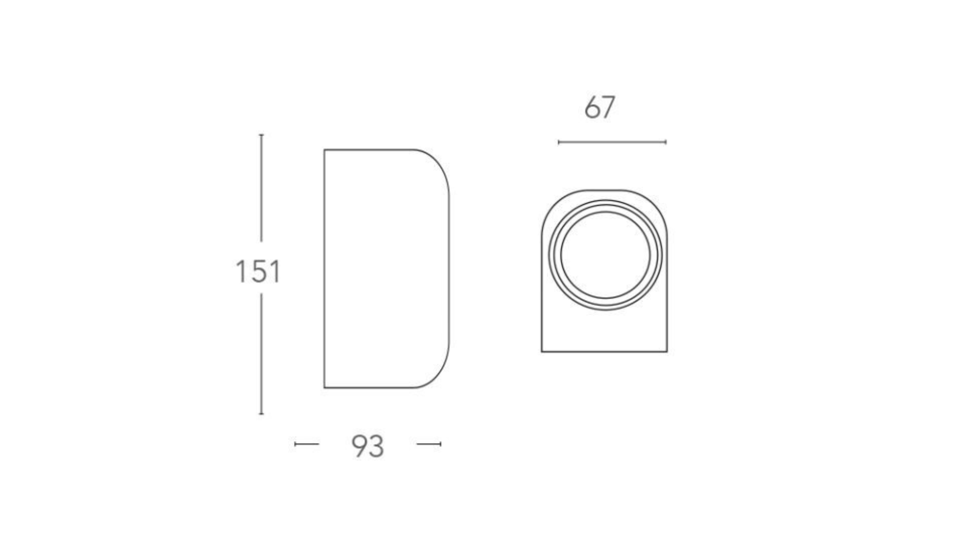 Applique moderno da esterno One marrone IP54 2X GU10 - 5