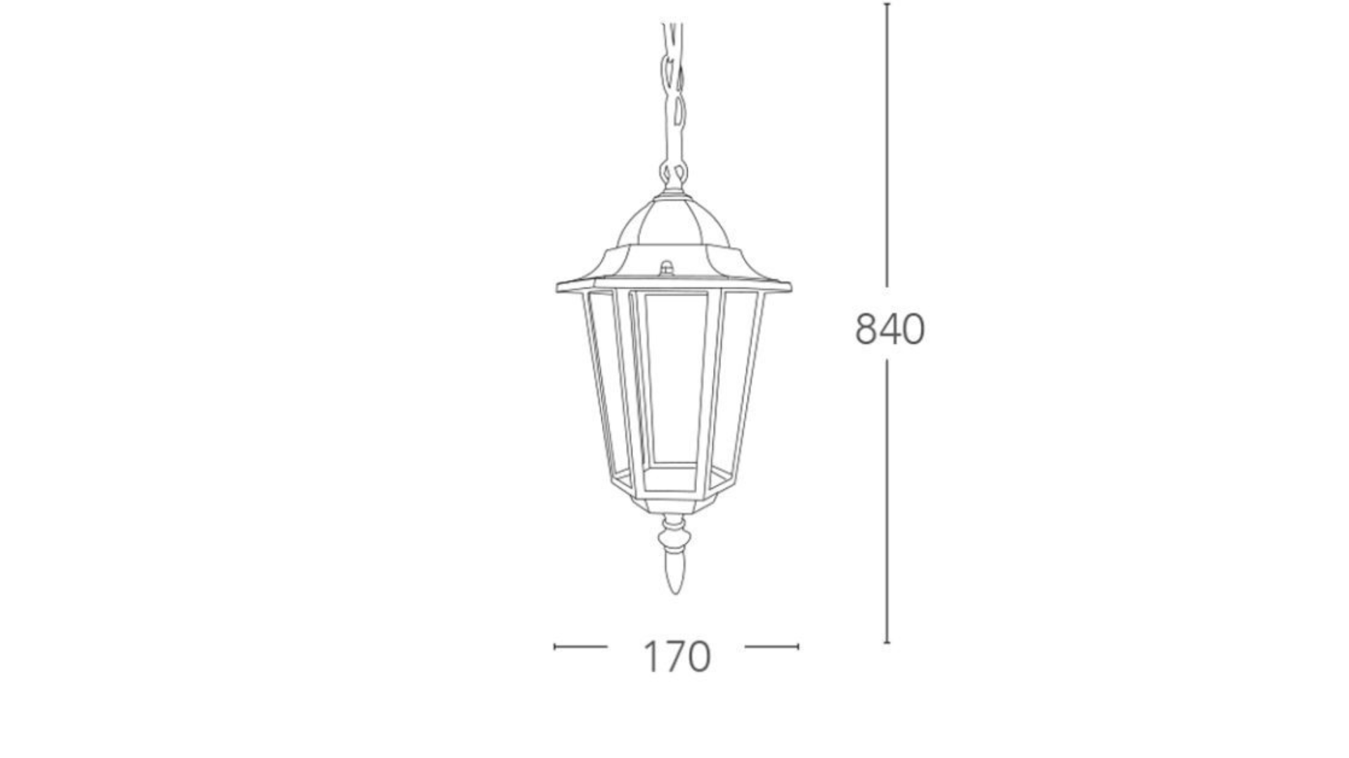 Lampadario Moderno Milano nero E27 INTEC - 3