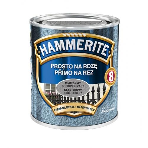 Farba antykorozyjna PROSTO NA RDZĘ 0.7 l Szary Młotkowy HAMMERITE