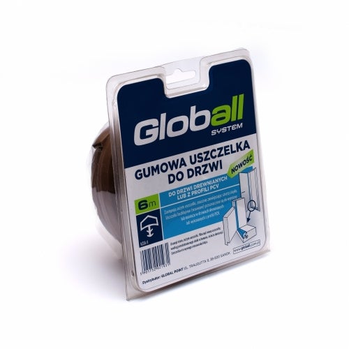 Uszczelka do drzwi 6 m brązowa gumowa GLOBALL - 2
