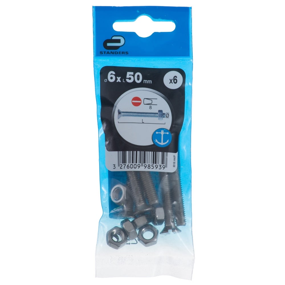 Śruba 6 x 50 mm 6 szt. Standers