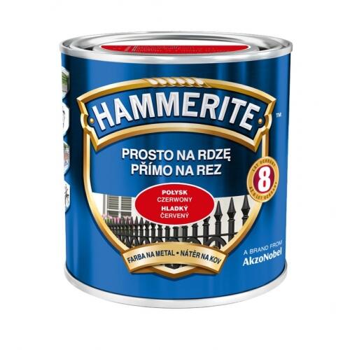 Farba na rdzę Czerwony Połysk 0.7 litra HAMMERITE