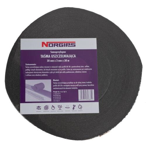 Taśma uszczelniająca akustyczna 30 mm/30 mb NORGIPS - 2