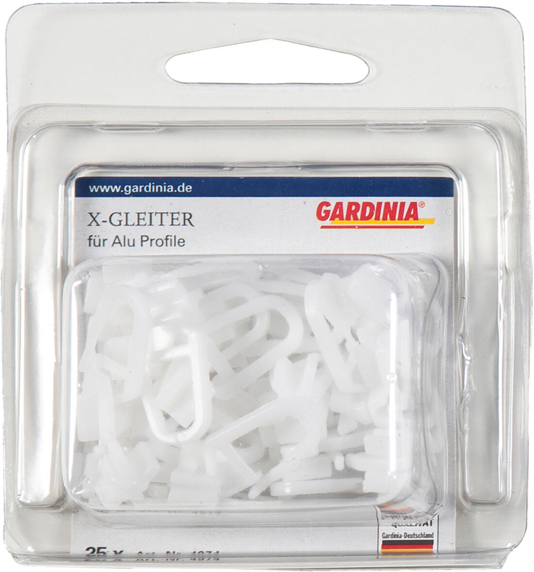 Agrafki ze ślizgiem do systemu panelowego 25 szt. Gardinia - 2