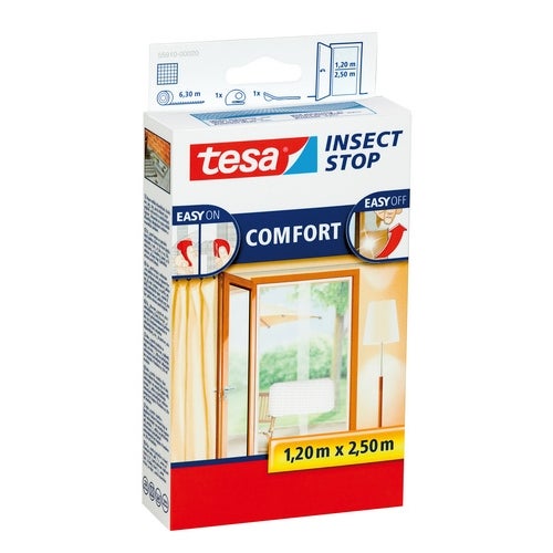 Moskitiera na drzwi Comfort 120 x 250 cm Biała Tesa - 10