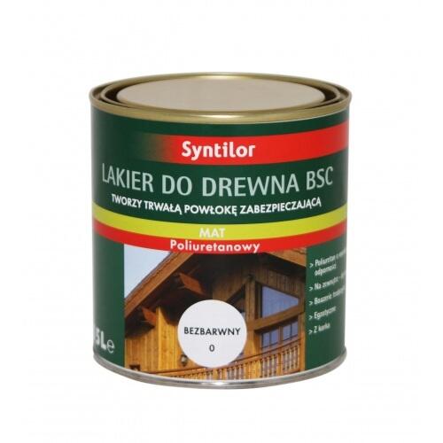 Lakier zewnętrzny do drewna BSC 0.25 l Bezbarwny Mat SYNTILOR - 3