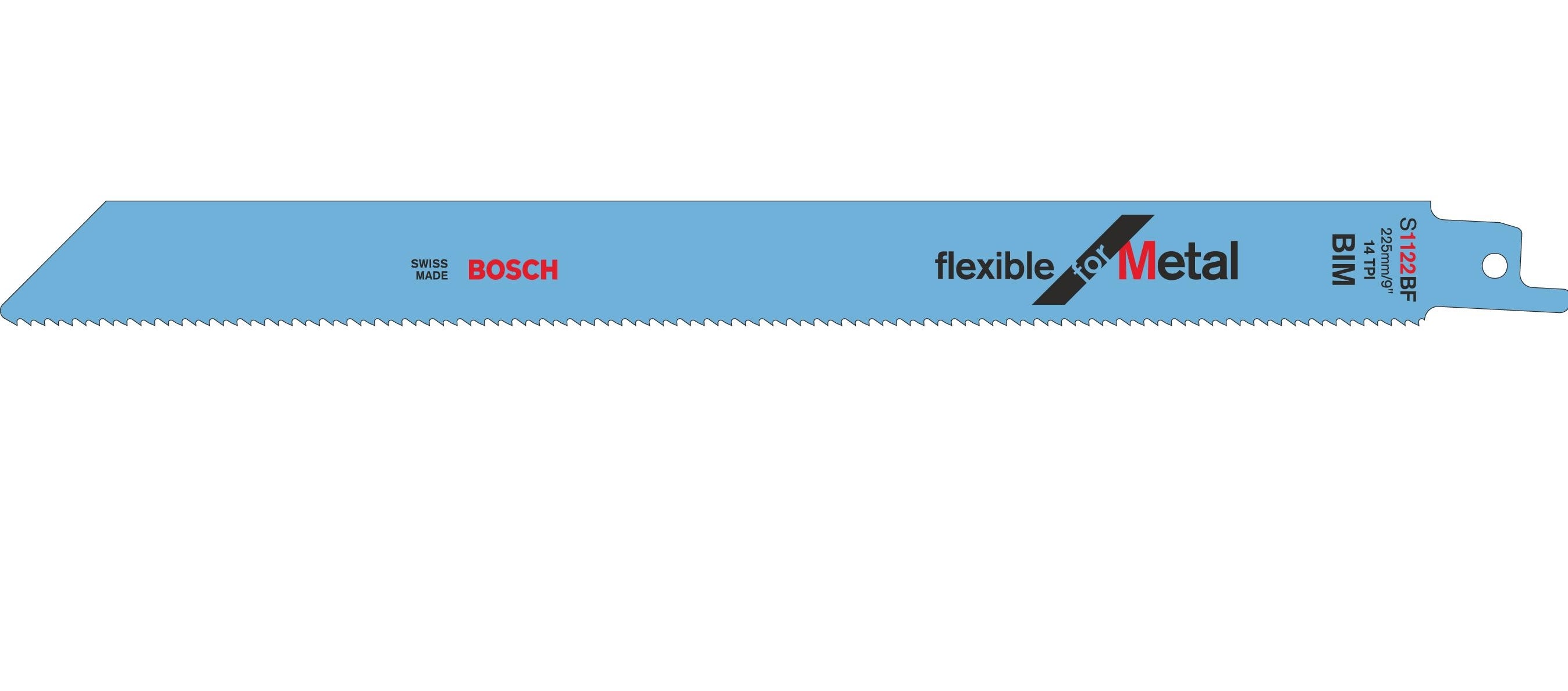 Brzeszczot do piły szablastej 225 mm FLEXIBLE FOR METAL S1122BF 5 szt. BOSCH