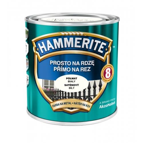 Farba antykorozyjna PROSTO NA RDZĘ 0.7 l Biały Półmat HAMMERITE