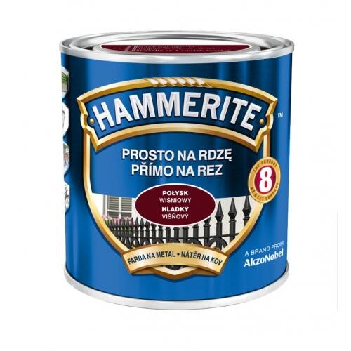 Farba antykorozyjna PROSTO NA RDZĘ 0.7 l Wiśniowy Połysk HAMMERITE