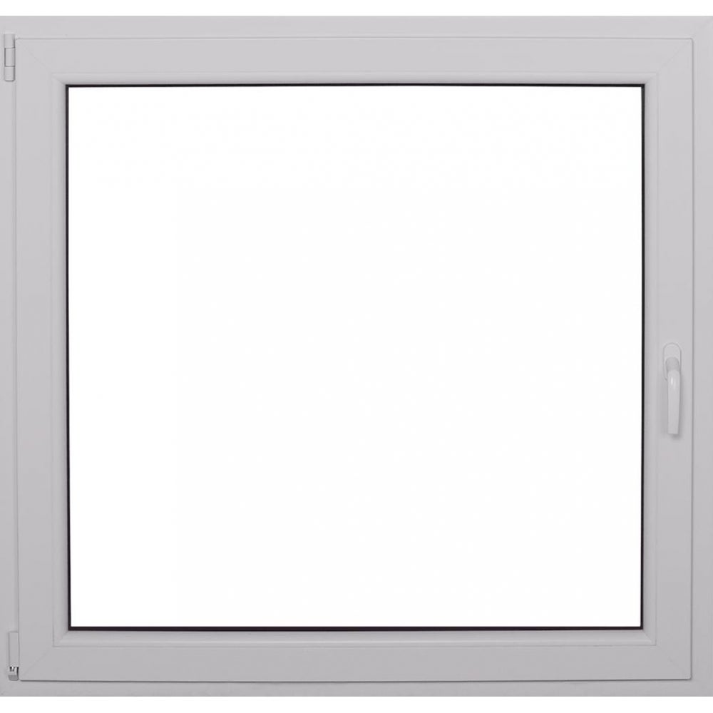 Okno PCV 2-szybowe fasadowe O5 białe 865x835 mm otwierane do wewnątrz lewe
