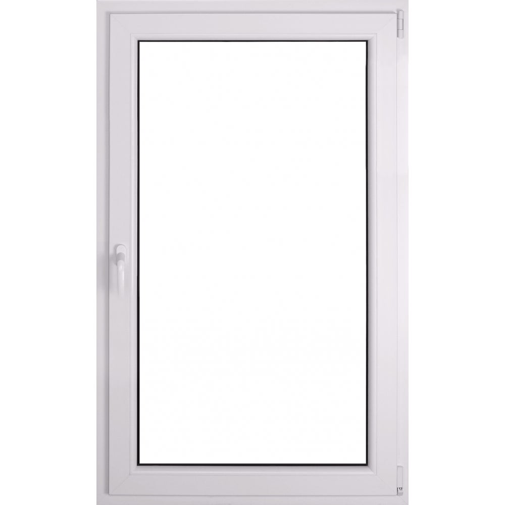 Okno PCV 2-szybowe fasadowe O30 białe 865x1435 mm otwierane do wewnątrz prawe