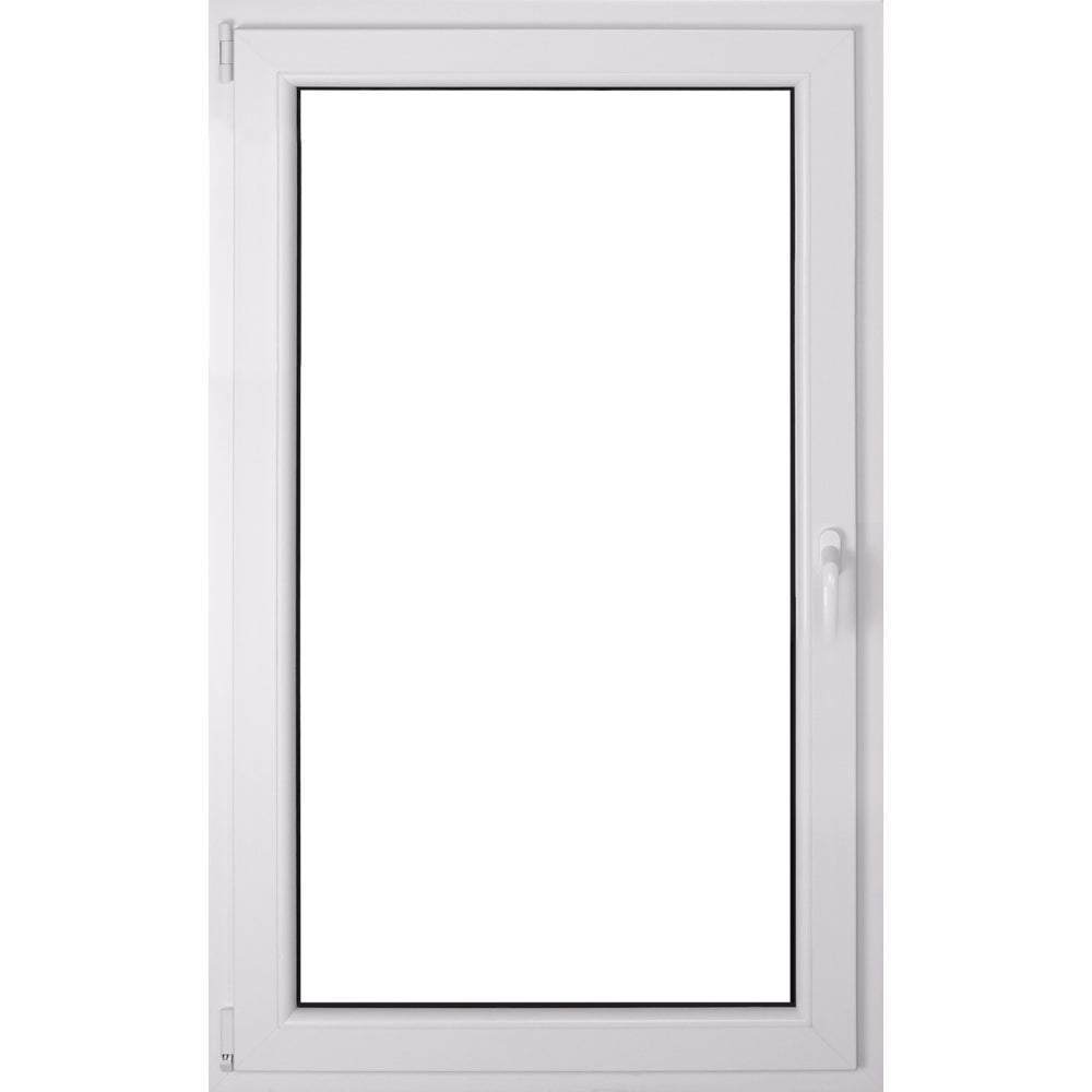 Okno PCV 2-szybowe fasadowe O31 białe 865x1435 mm otwierane do wewnątrz lewe