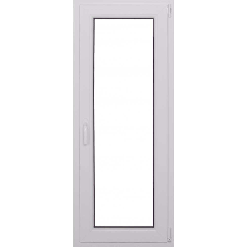 Okno PCV 2-szybowe fasadowe O26 Białe 565x1435 mm otwierane do wewnątrz prawe