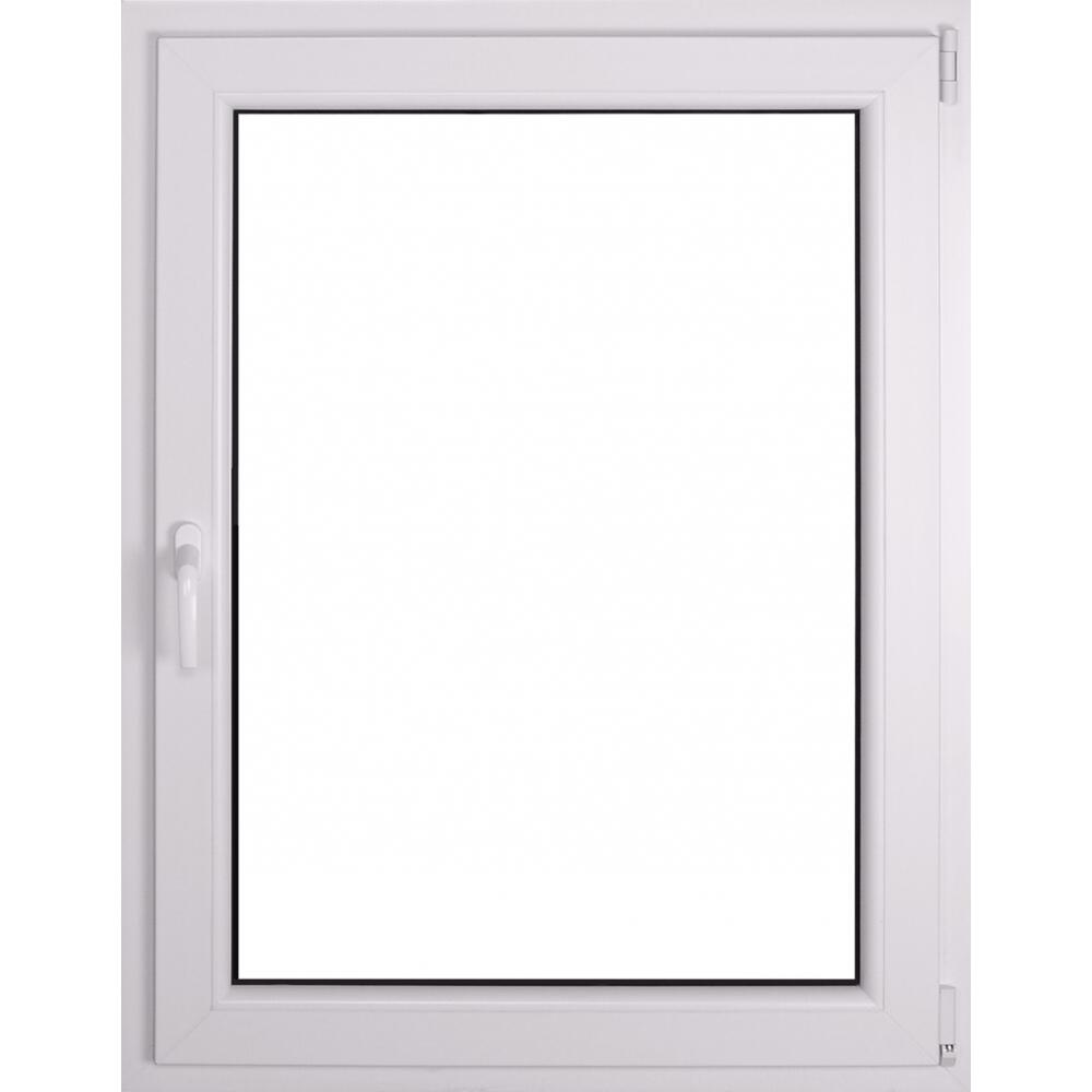 Okno PCV 2-szybowe fasadowe O14 białe 865x1135 mm otwierane do wewnątrz prawe
