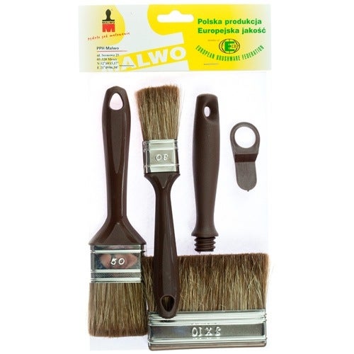 Zestaw pędzli 3 szt. do impregnatów i lazur Malwo - 2