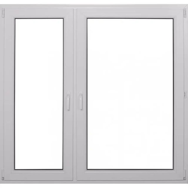 Okno PCV 2-szybowe fasadowe O35 białe 1465x1435 mm otwierane do wewnątrz lewe