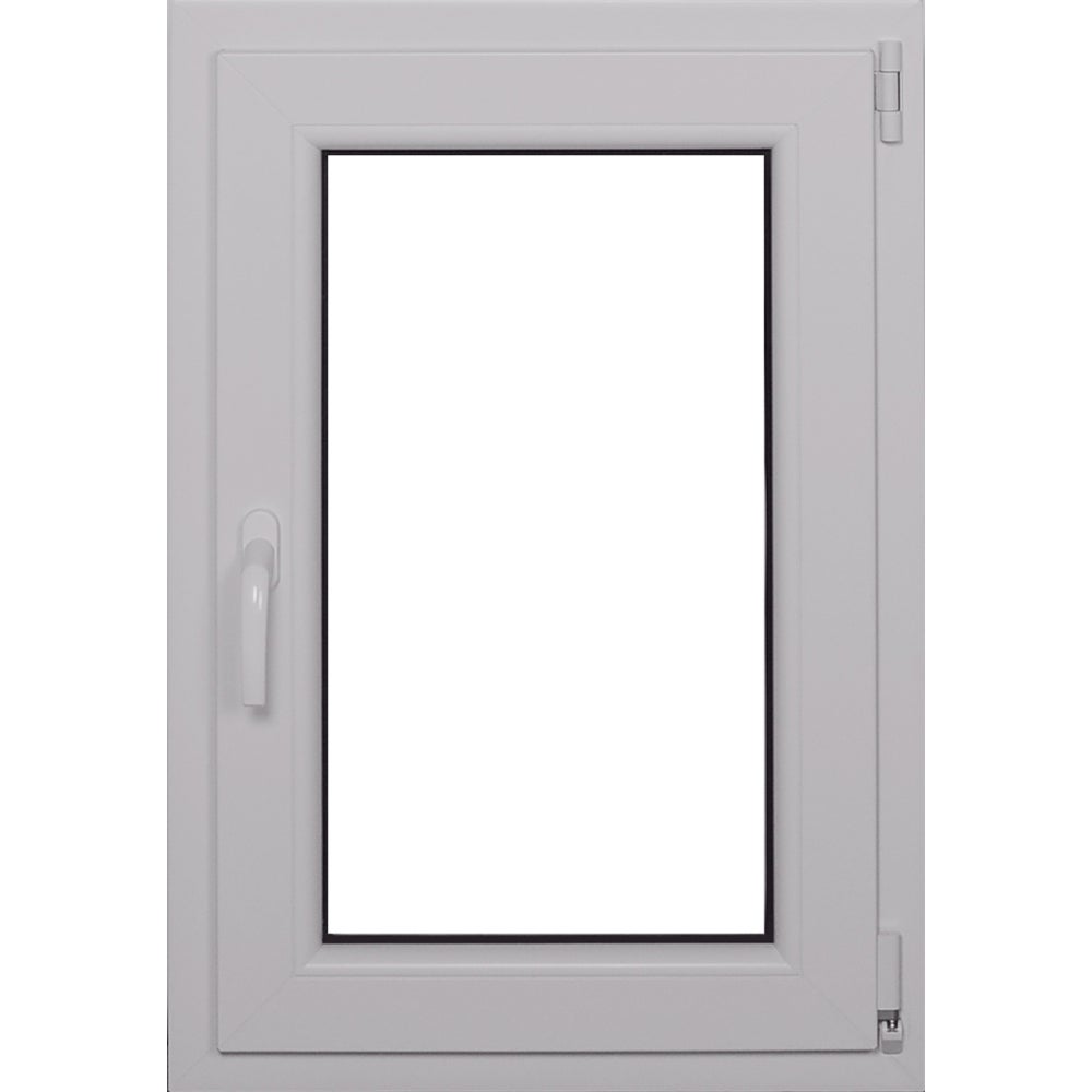 Okno PCV 2-szybowe fasadowe O4 białe 565x835 mm otwierane do wewnątrz lewe