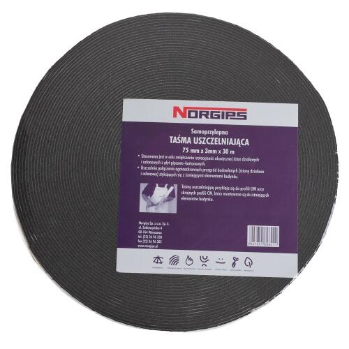 Taśma uszczelniająca akustyczna 75 mm/30 mb NORGIPS - 2