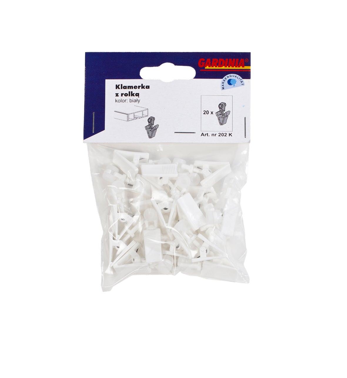 Żabki z rolką do szyny sufitowej 20 szt. Gardinia - 3