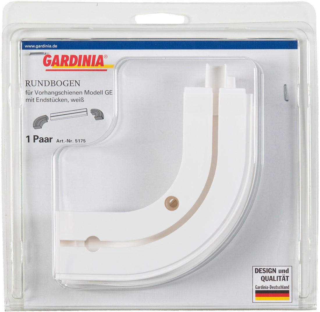 Łuk zewnętrzny zakończeniowy 2 szt. do szyny sufitowej 1-torowej 14.5 cm Gardinia - 2