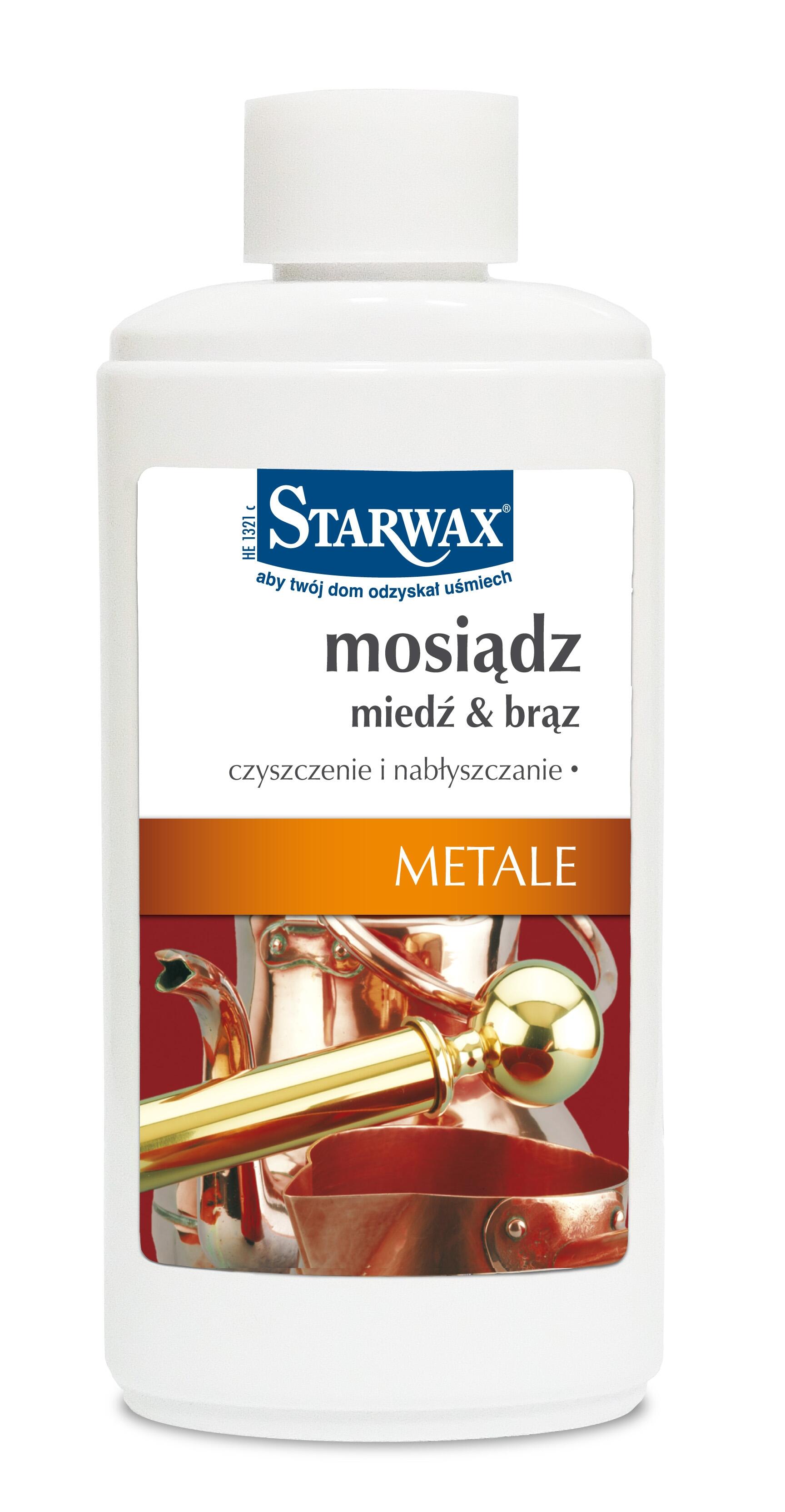 Środek czyszczący i nabłyszczający METALE mosiądz, miedź & brąz 0.25 l STARWAX - 6