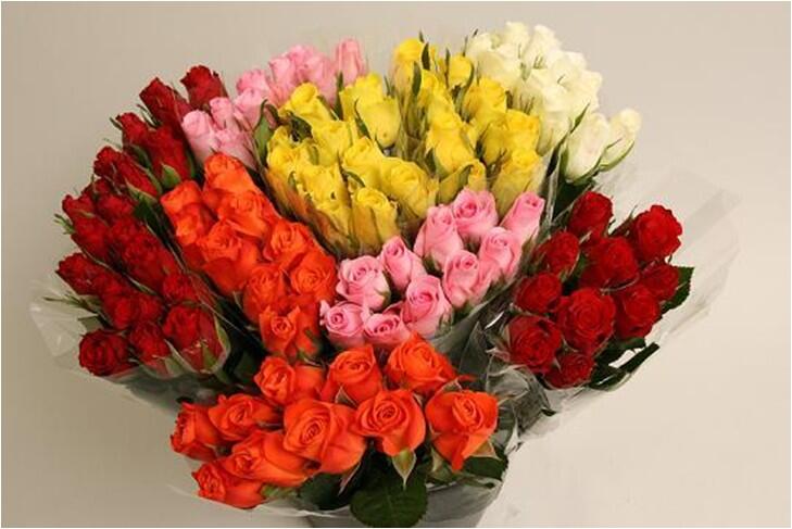 Cięte kwiaty 10 szt. Róża mix 35 cm