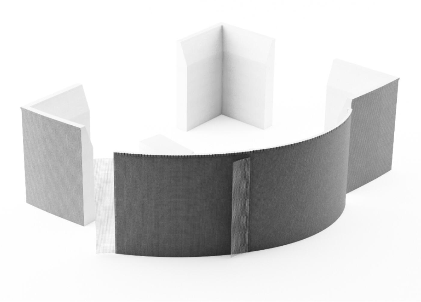 Nośnik uniwersalny do wanien półokragłych 1/4K Schedpol