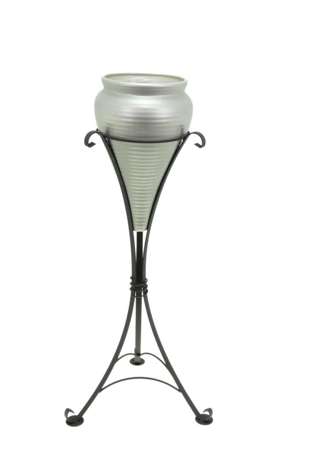 Wazon ceramiczny na stojaku metalowym 80 cm różne wzory