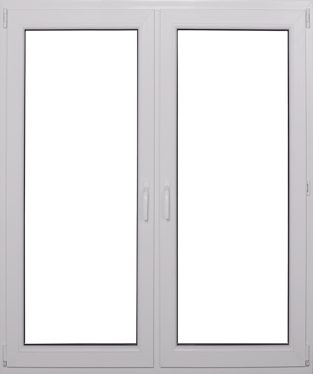 Okno PCV 2-szybowe fasadowe O33 Białe 1165 x 1435 mm otwierane do wewnątrz lewe